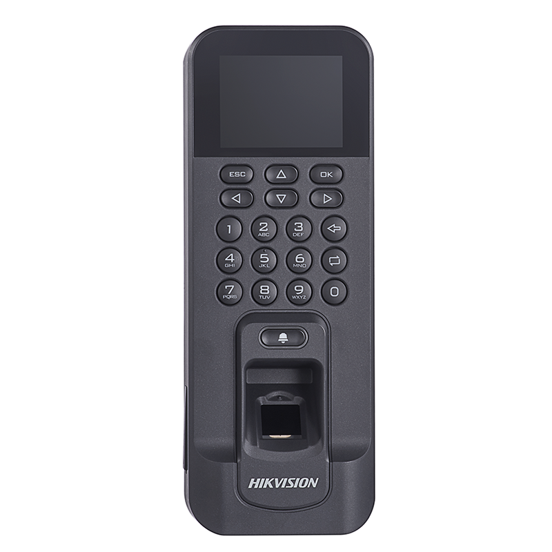 Terminal autonome DS-K1T804AMF – Contrôle d’accès intelligent, Cartes MIFARE & Empreintes